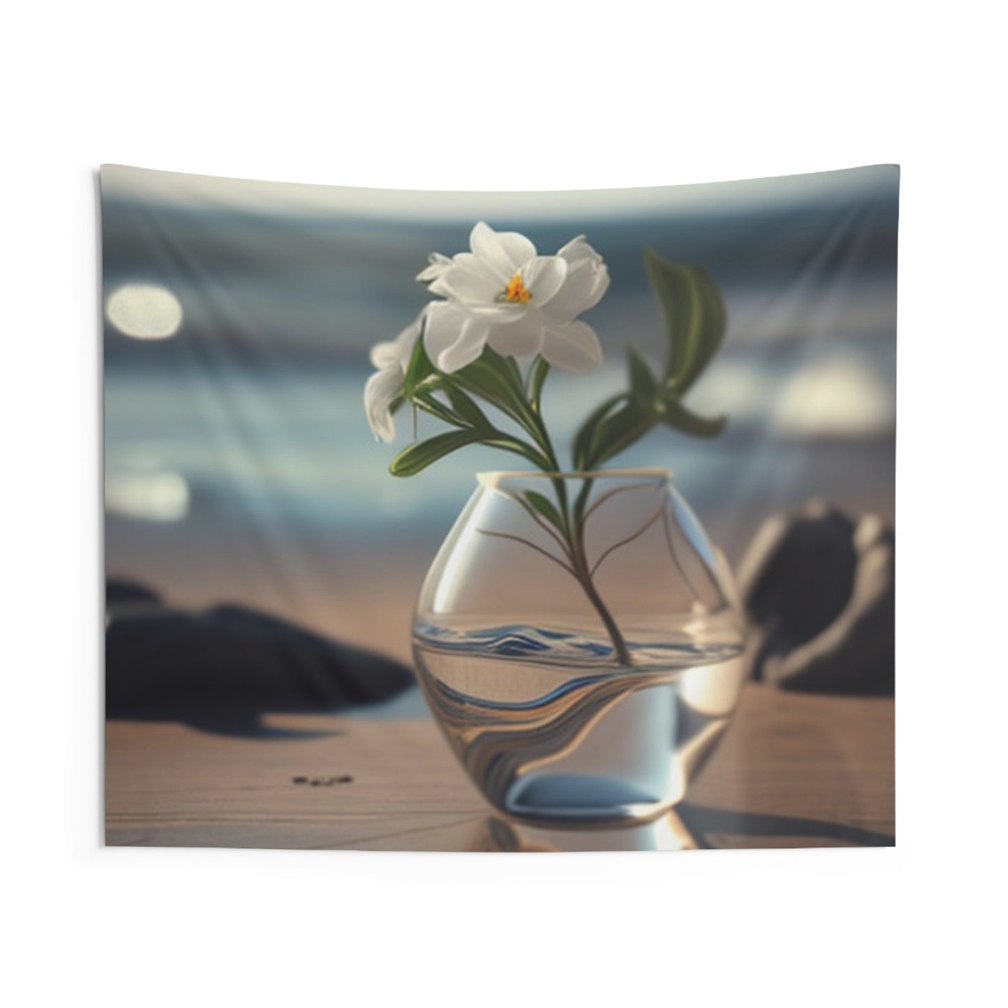 Indoor Wall Tapestries Jasmine glass vase 3