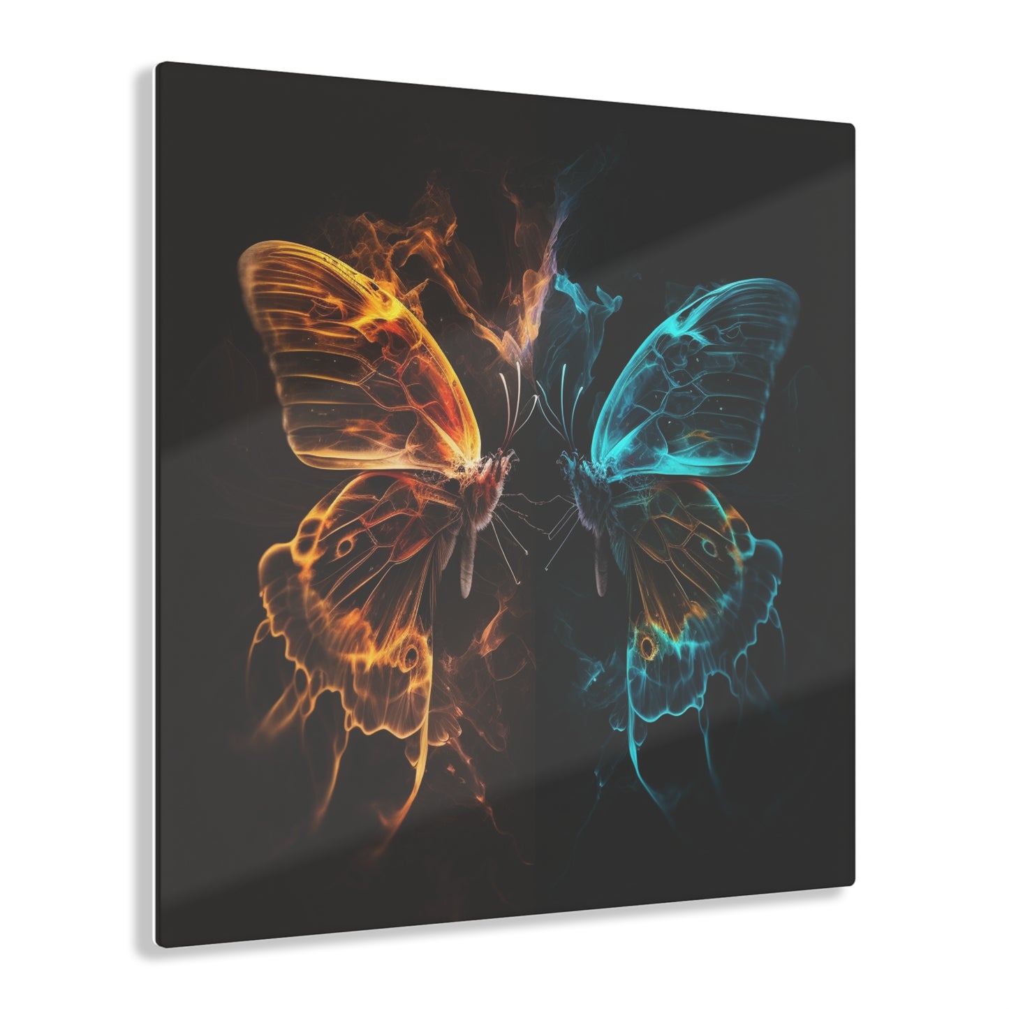 Acrylic Prints Kiss Neon Butterfly 6