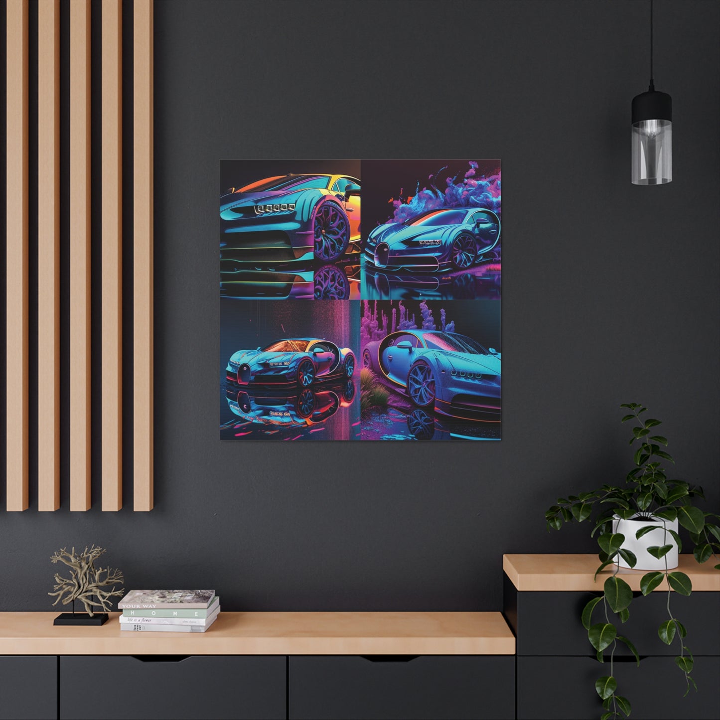 Canvas Gallery Wraps Bugatti Neon Chiron 5