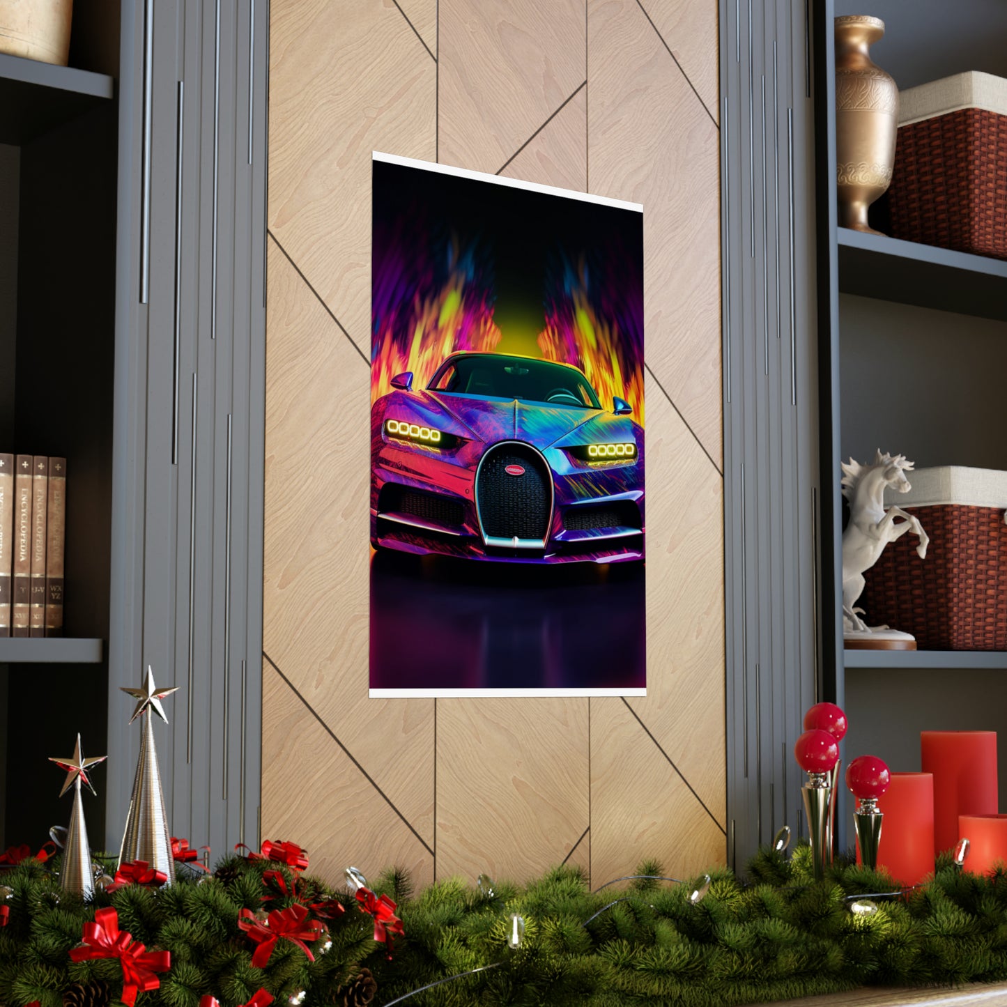 Premium Matte Vertical Posters Florescent Bugatti Flair 3