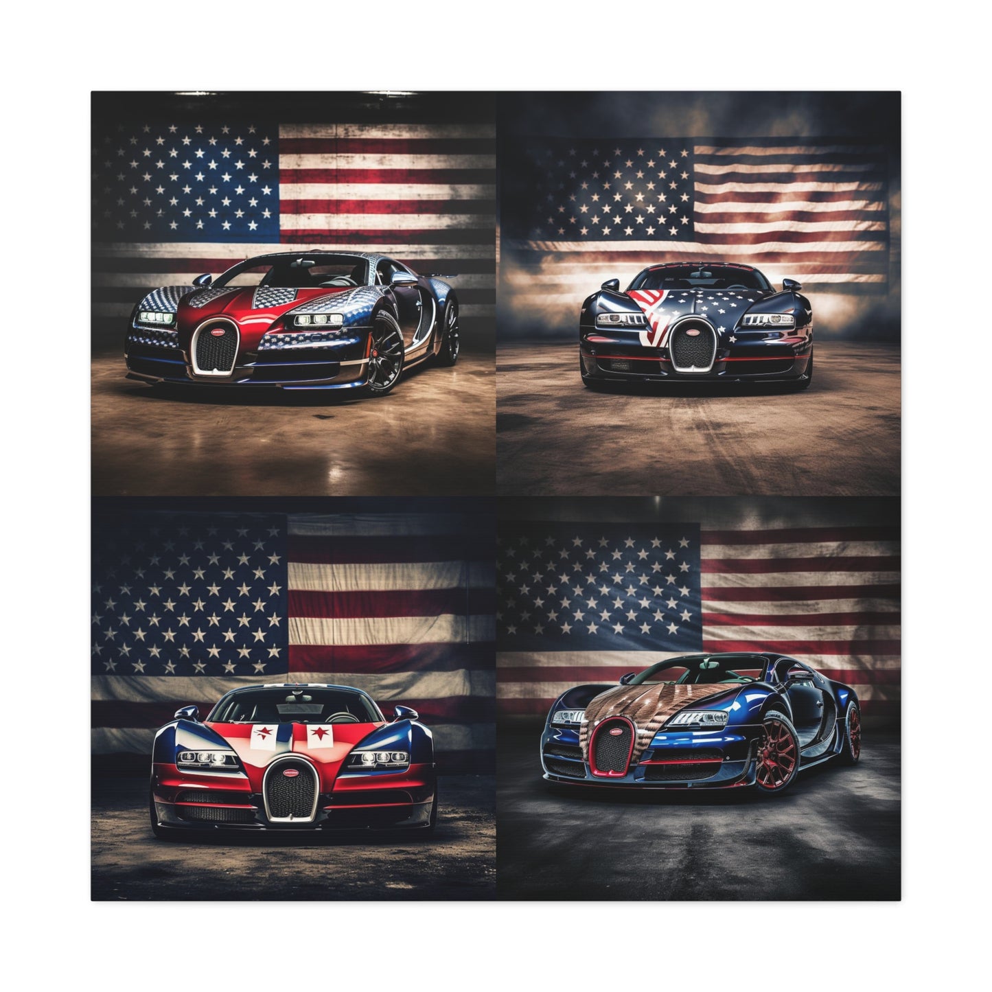 Canvas Gallery Wraps Bugatti American Flag 5