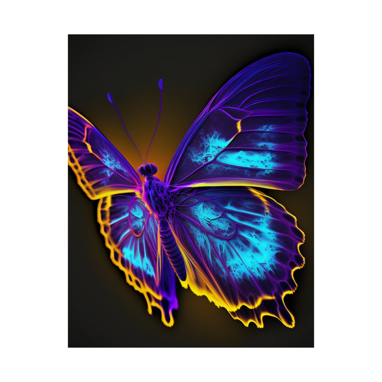 Premium Matte Vertical Posters Thermal Butterfly 4