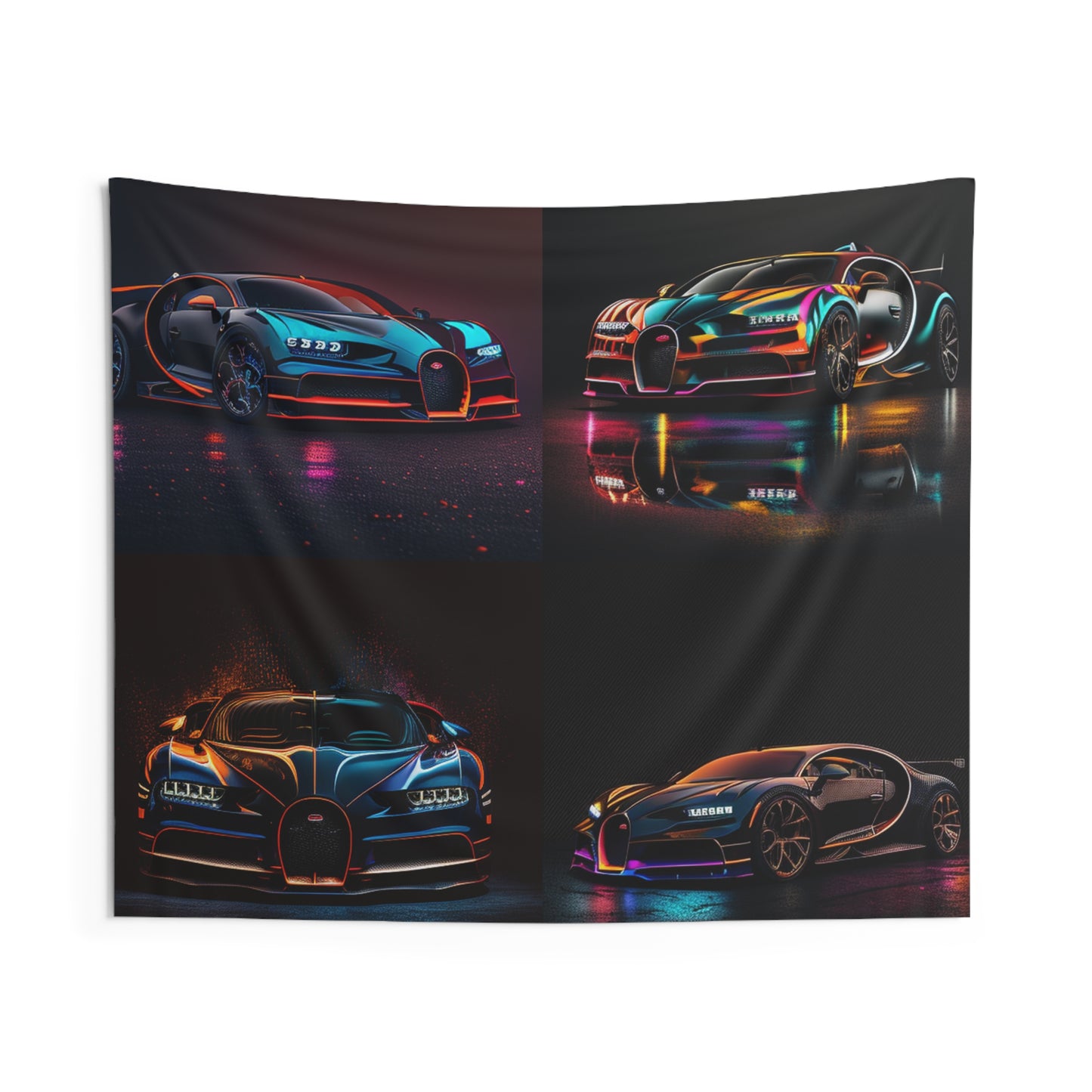 Indoor Wall Tapestries Bugatti Chiron Super 5