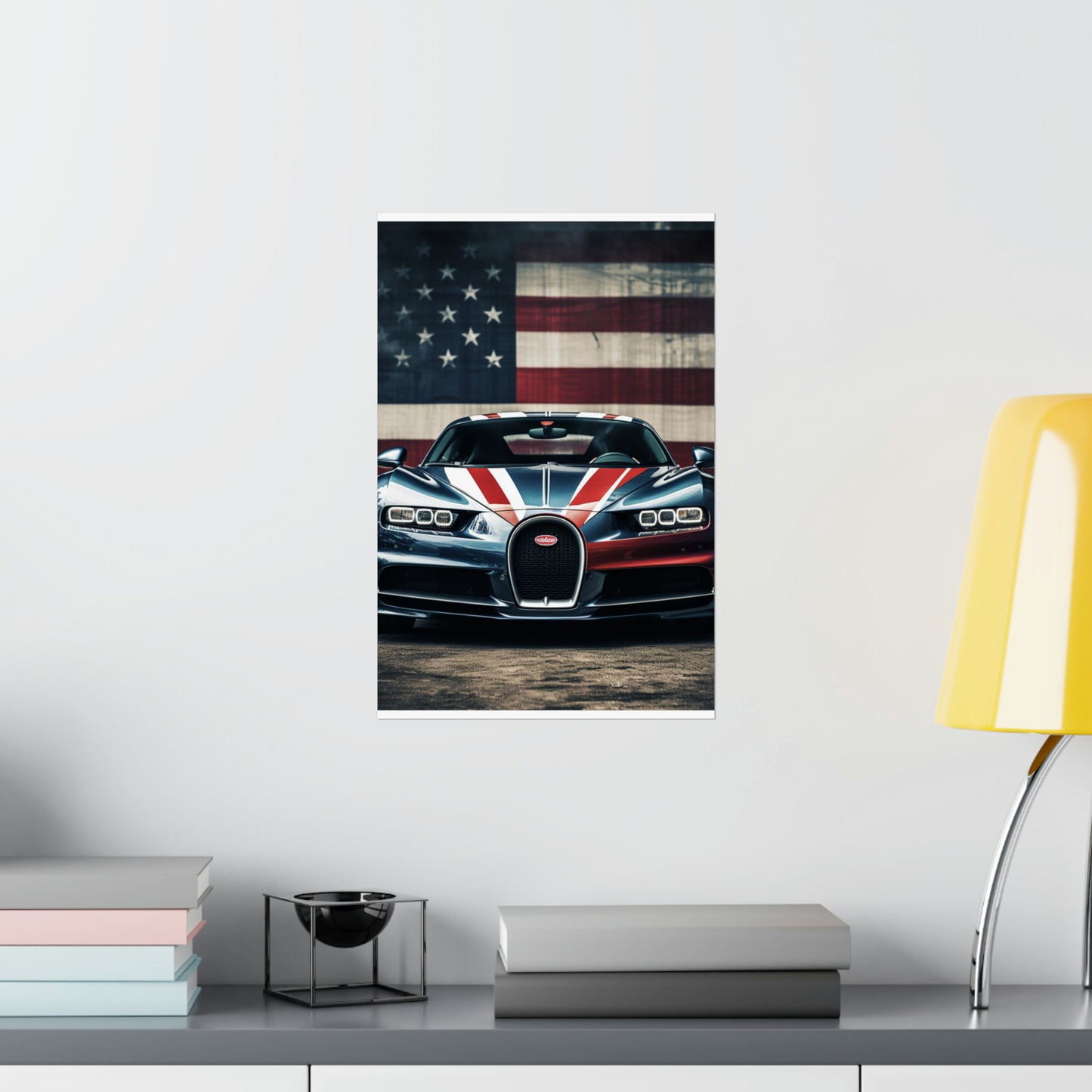 Premium Matte Vertical Posters Bugatti Flag 2