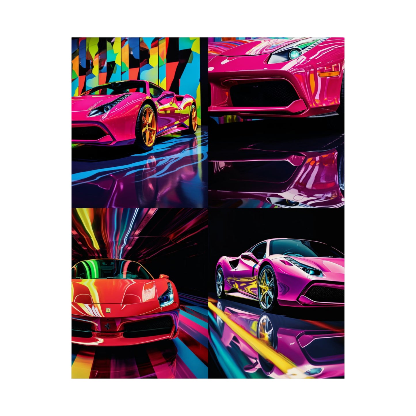 Premium Matte Vertical Posters Ferrari Flair Macro 5