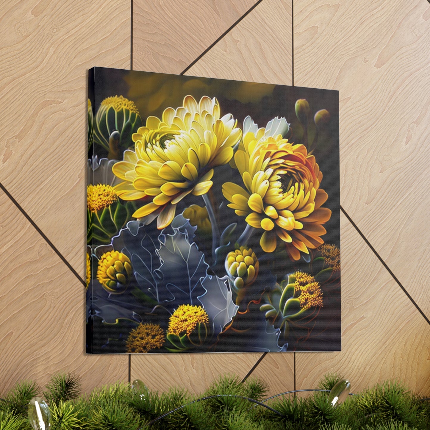 Canvas Gallery Wraps Yellow Hermosas Flores Amarillas 1