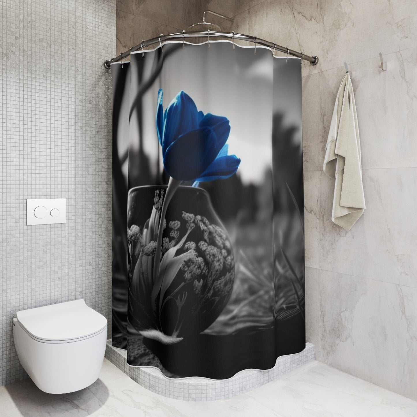 Polyester Shower Curtain Tulip 3