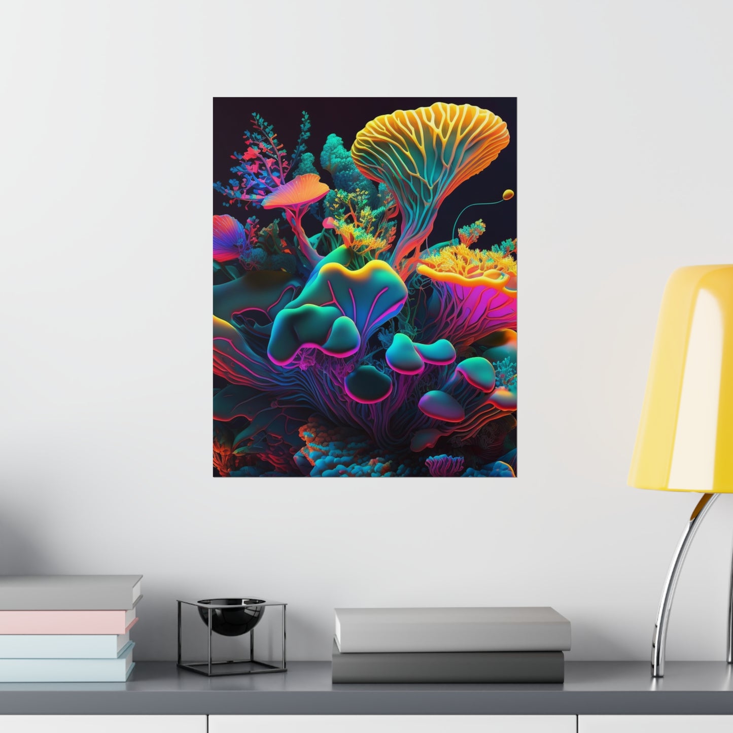 Premium Matte Vertical Posters Macro Coral Reef 1