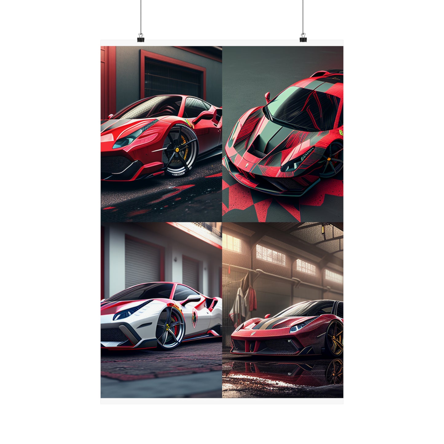 Premium Matte Vertical Posters Ferrari Hyper 5