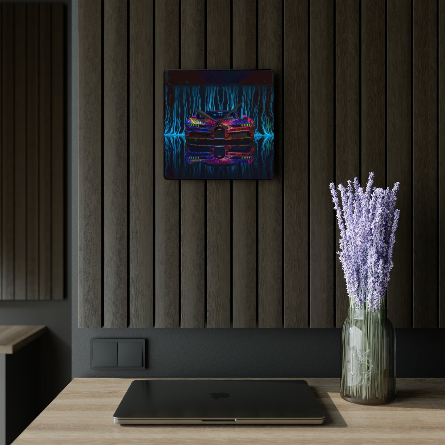 Acrylic Wall Clock Bugatti Water 3