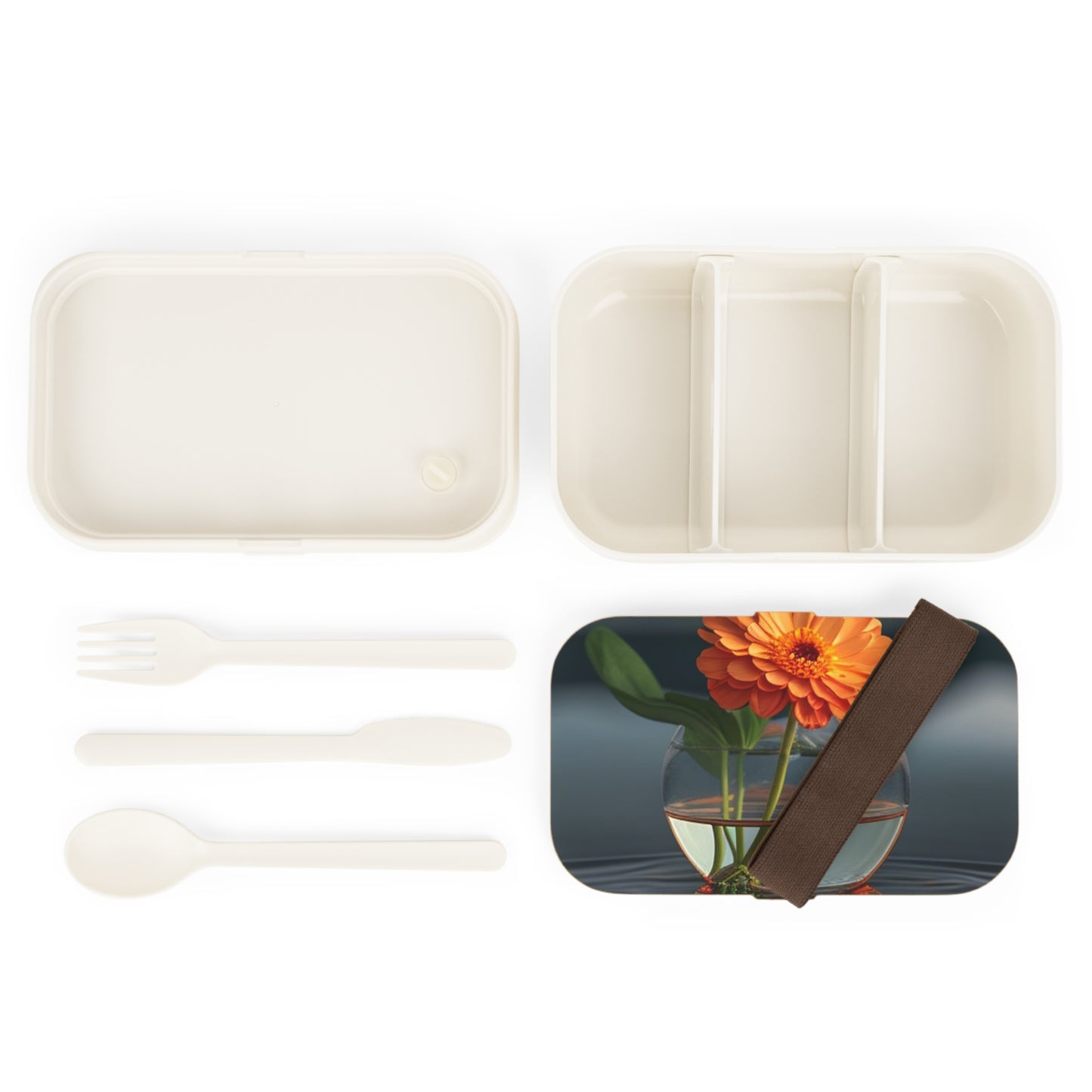 Bento Lunch Box Orange Zinnia 2