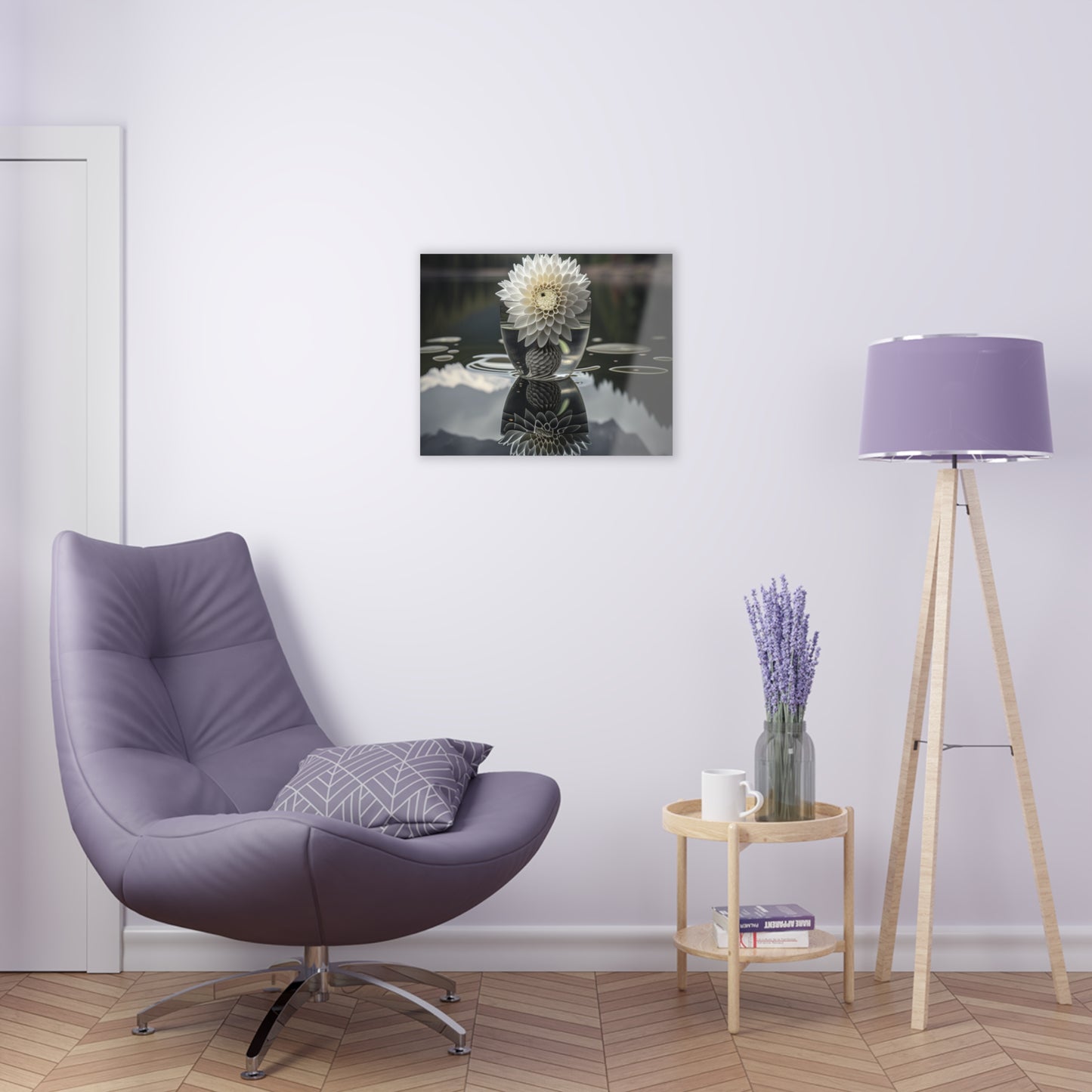 Acrylic Prints White Dahlia 3