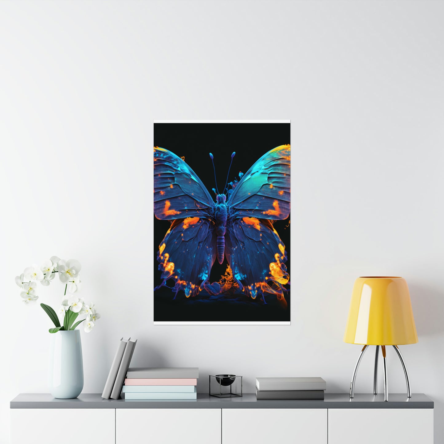 Premium Matte Vertical Posters Thermal Butterfly 3