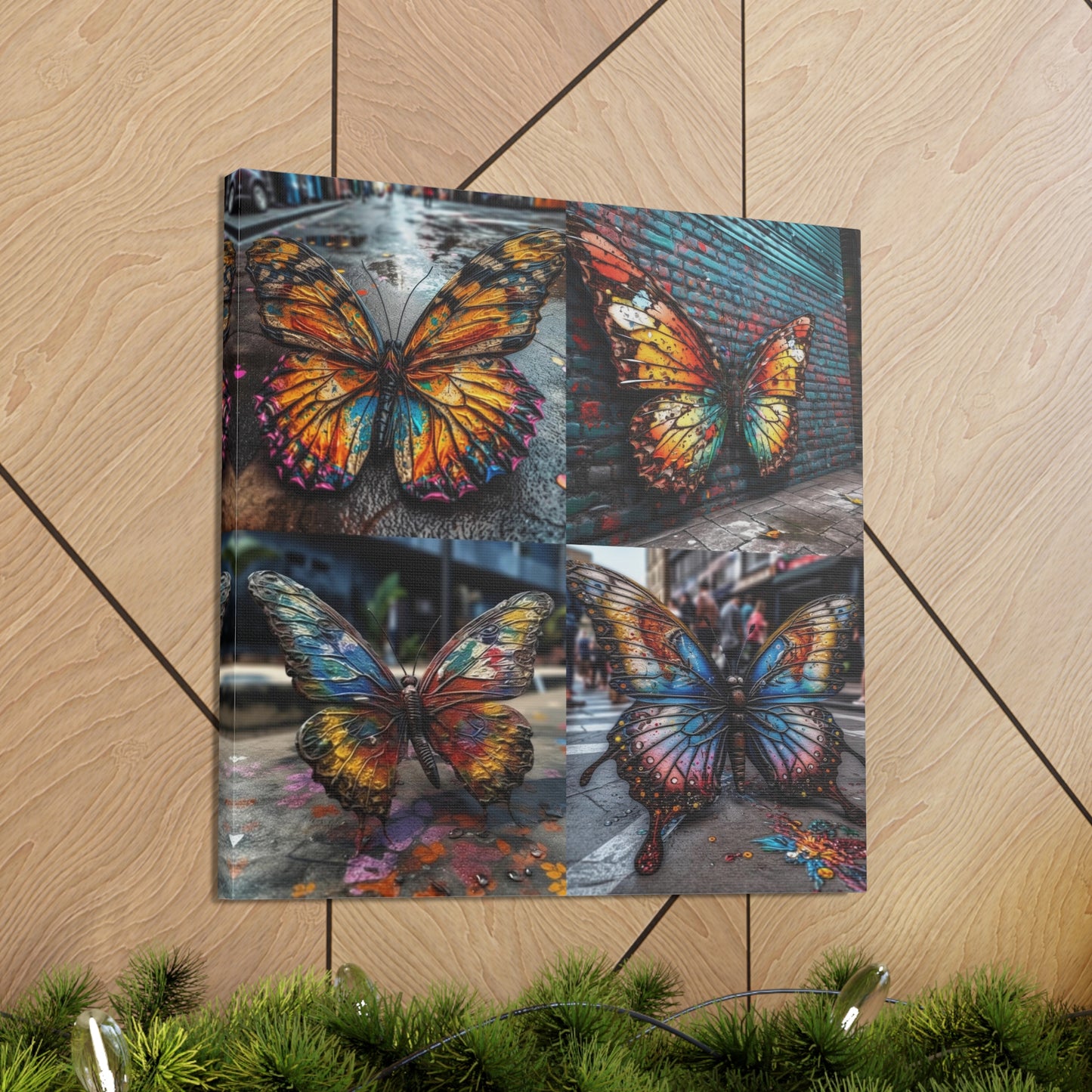 Canvas Gallery Wraps Liquid Street Butterfly 5