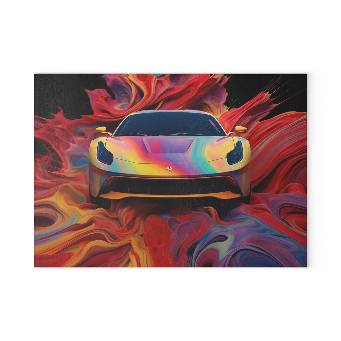 Glass Cutting Board Ferrari Water Fusion 1