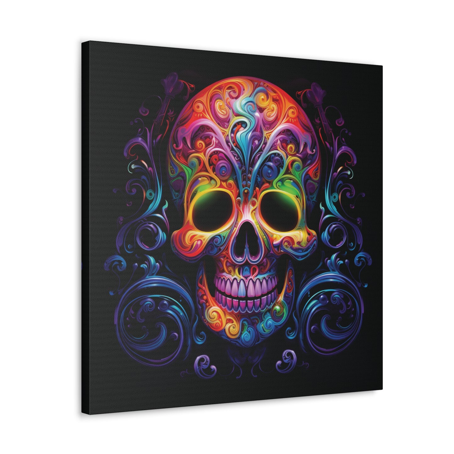 Canvas Gallery Wraps Macro Skull Color 2