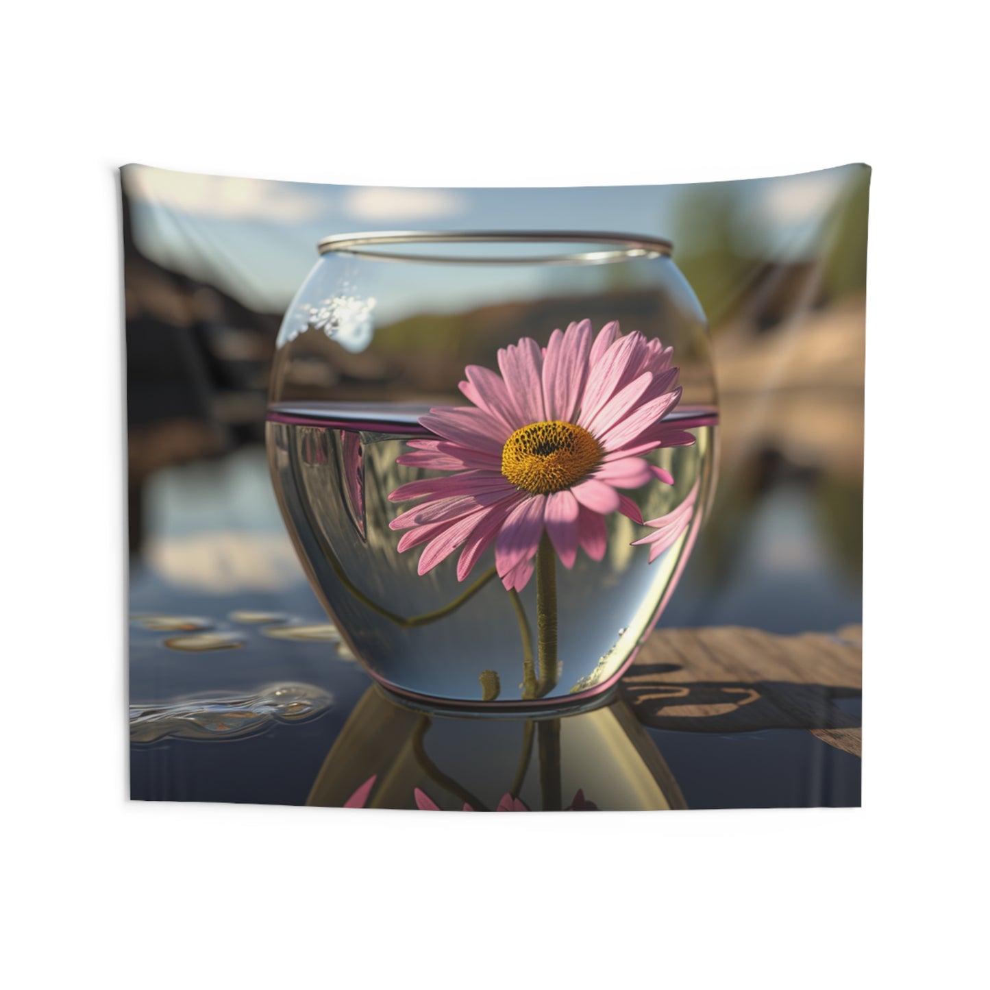 Indoor Wall Tapestries Daisy in a vase 1