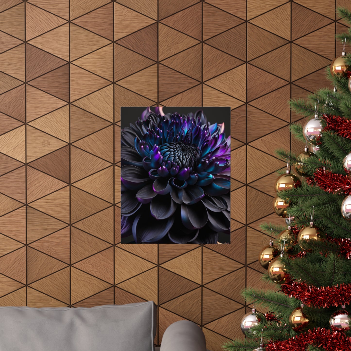 Premium Matte Vertical Posters Dahlia Purple 2