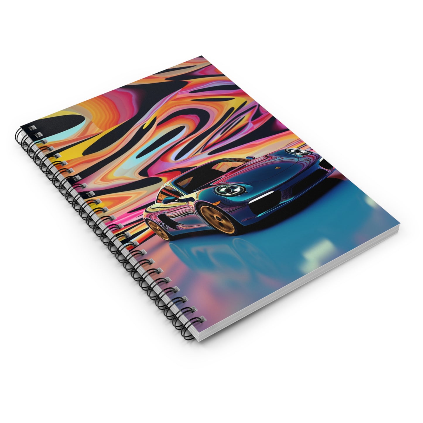 Spiral Notebook - Ruled Line Porsche Water Fusion 2