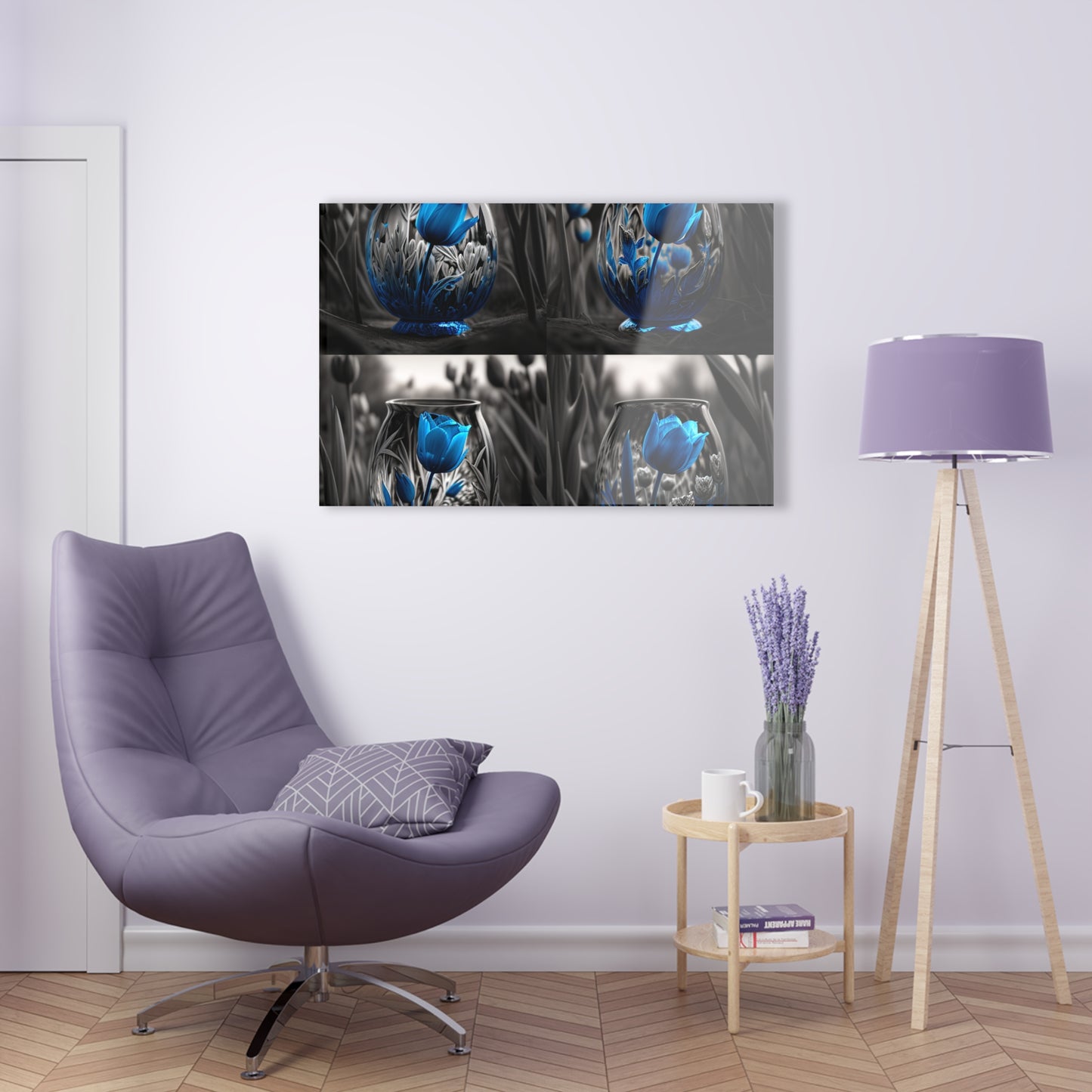 Acrylic Prints Tulip Blue 5