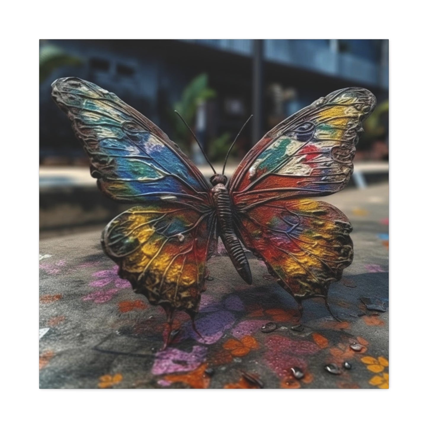 Canvas Gallery Wraps Liquid Street Butterfly 3