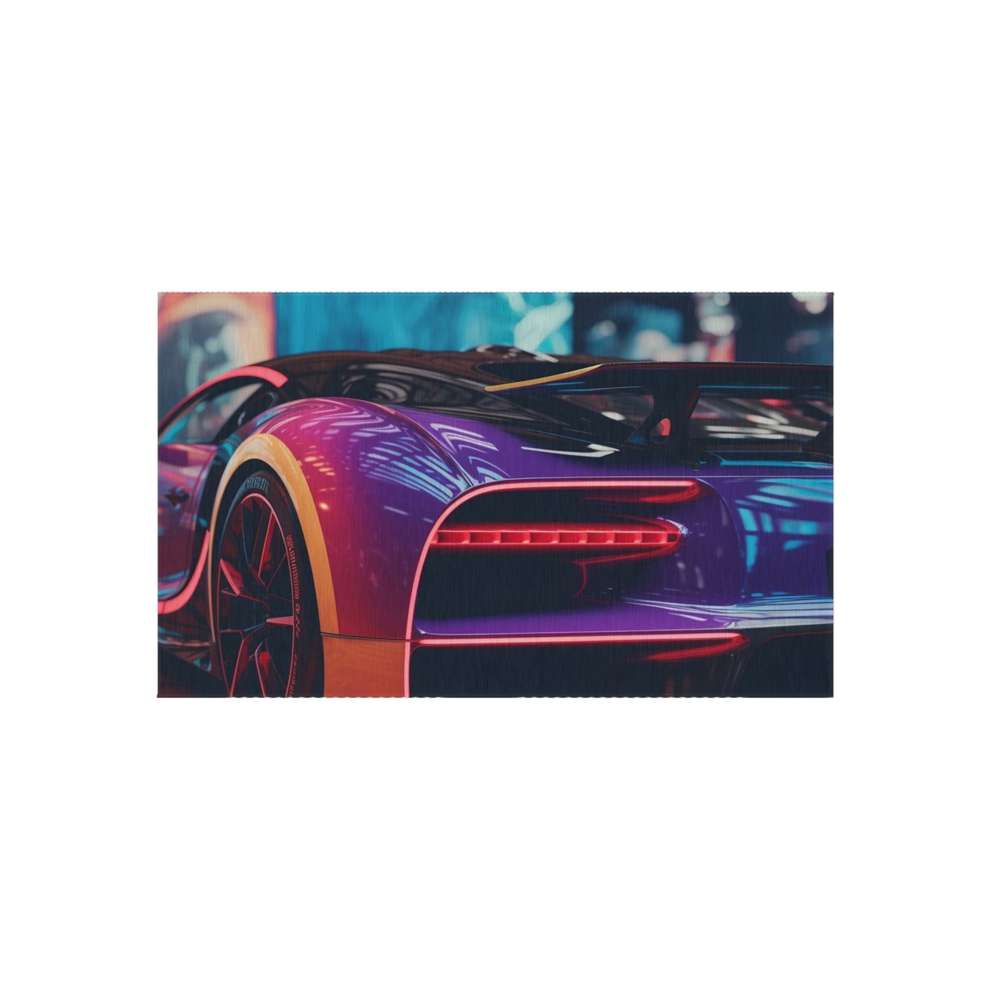 Outdoor Rug  Hyper Bugatti Neon Chiron 3