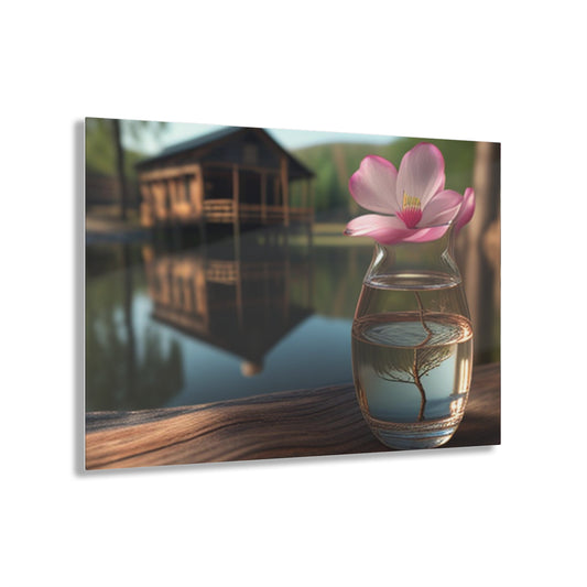 Acrylic Prints Magnolia in a Glass vase 1