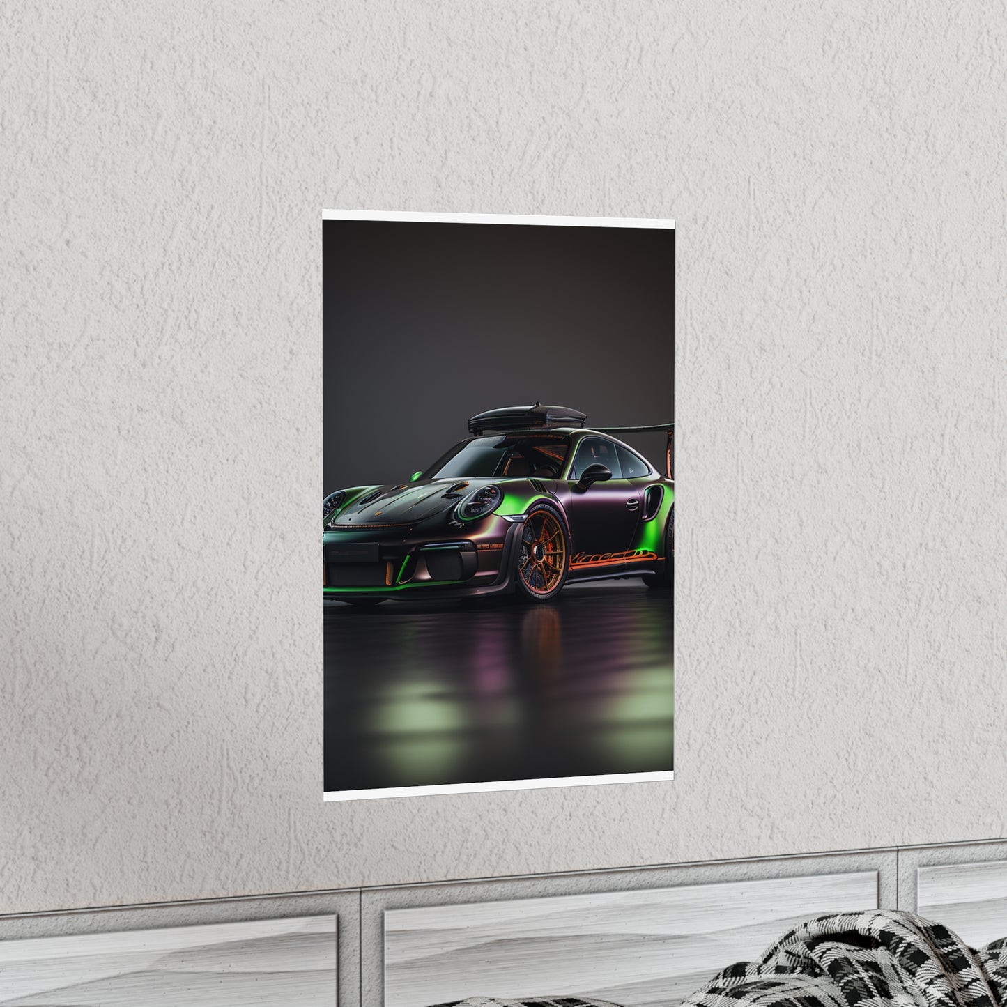 Premium Matte Vertical Posters Porsche Color 2