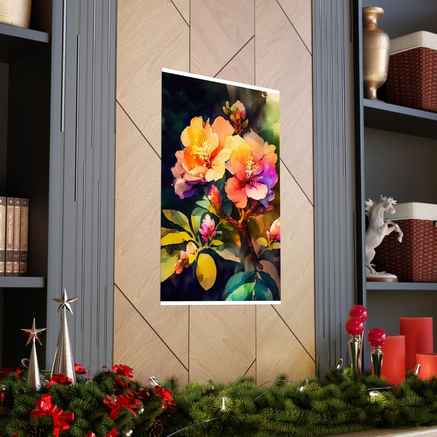 Premium Matte Vertical Posters Bright Spring Flowers 2