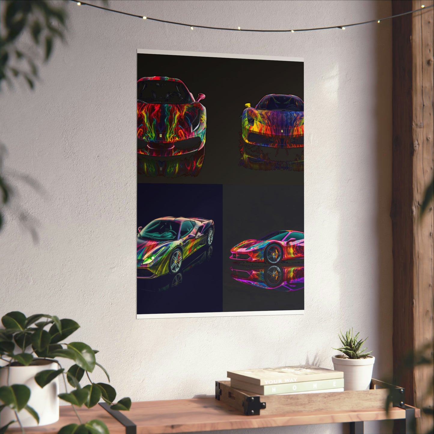 Premium Matte Vertical Posters Ferrari Color 5