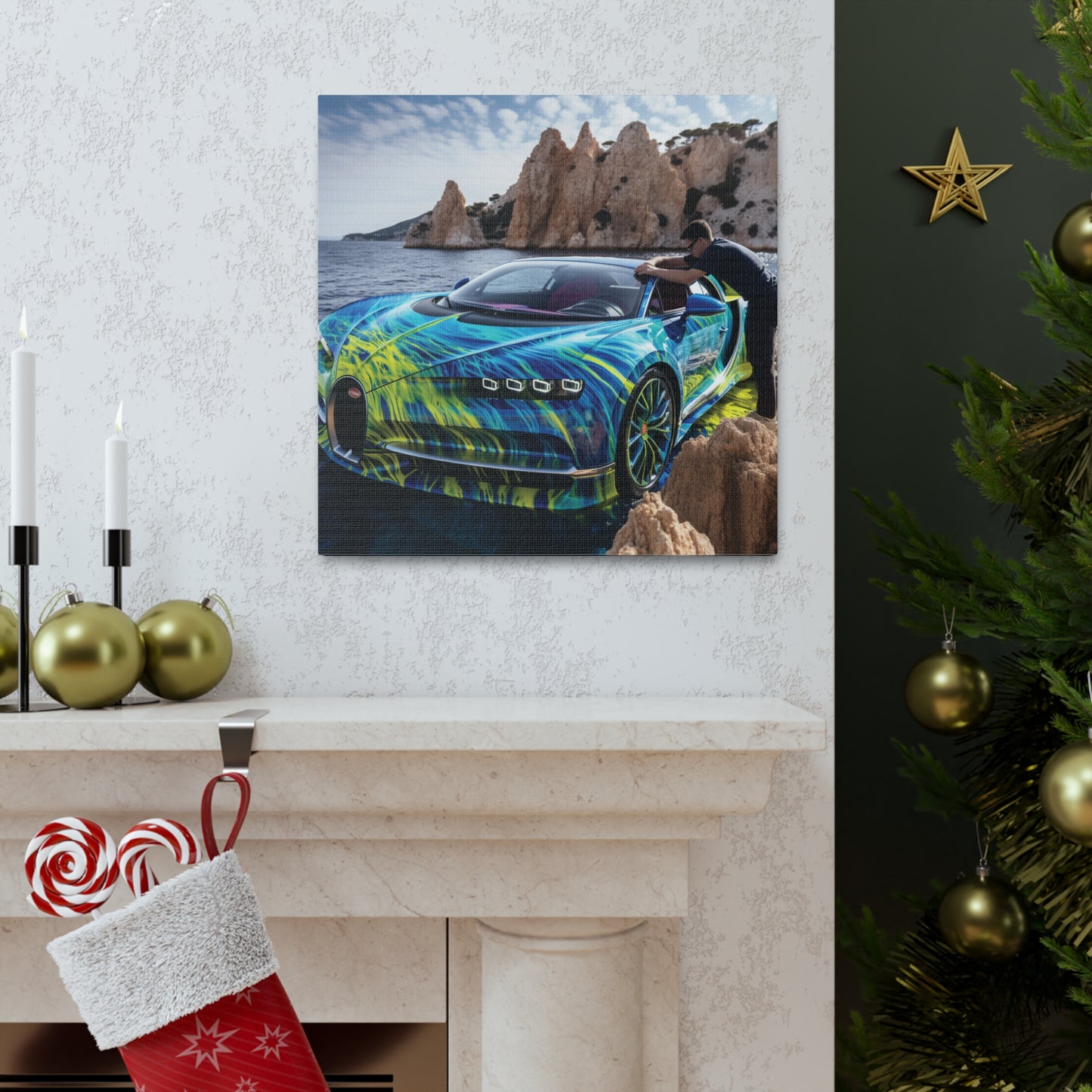 Canvas Gallery Wraps Bugatti Water 1