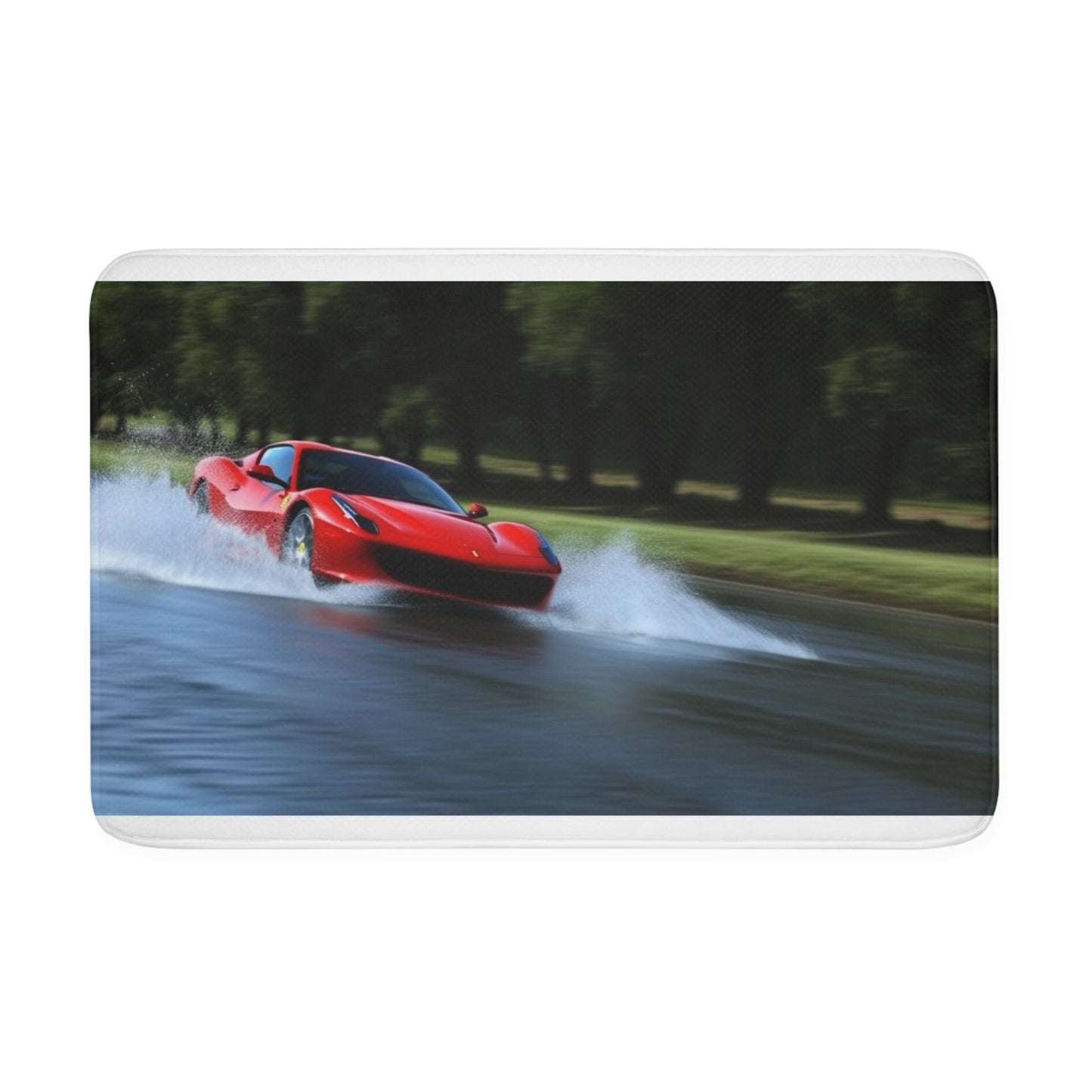 Memory Foam Bath Mat Water Ferrari Splash 3