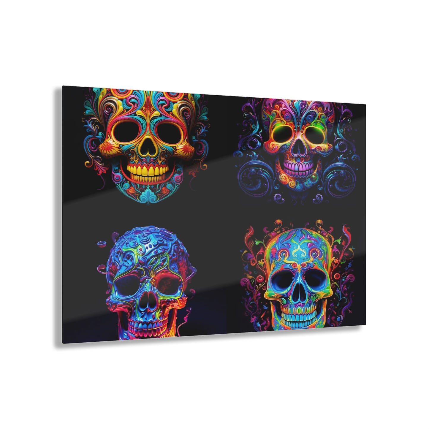 Acrylic Prints Macro Skull Color 5