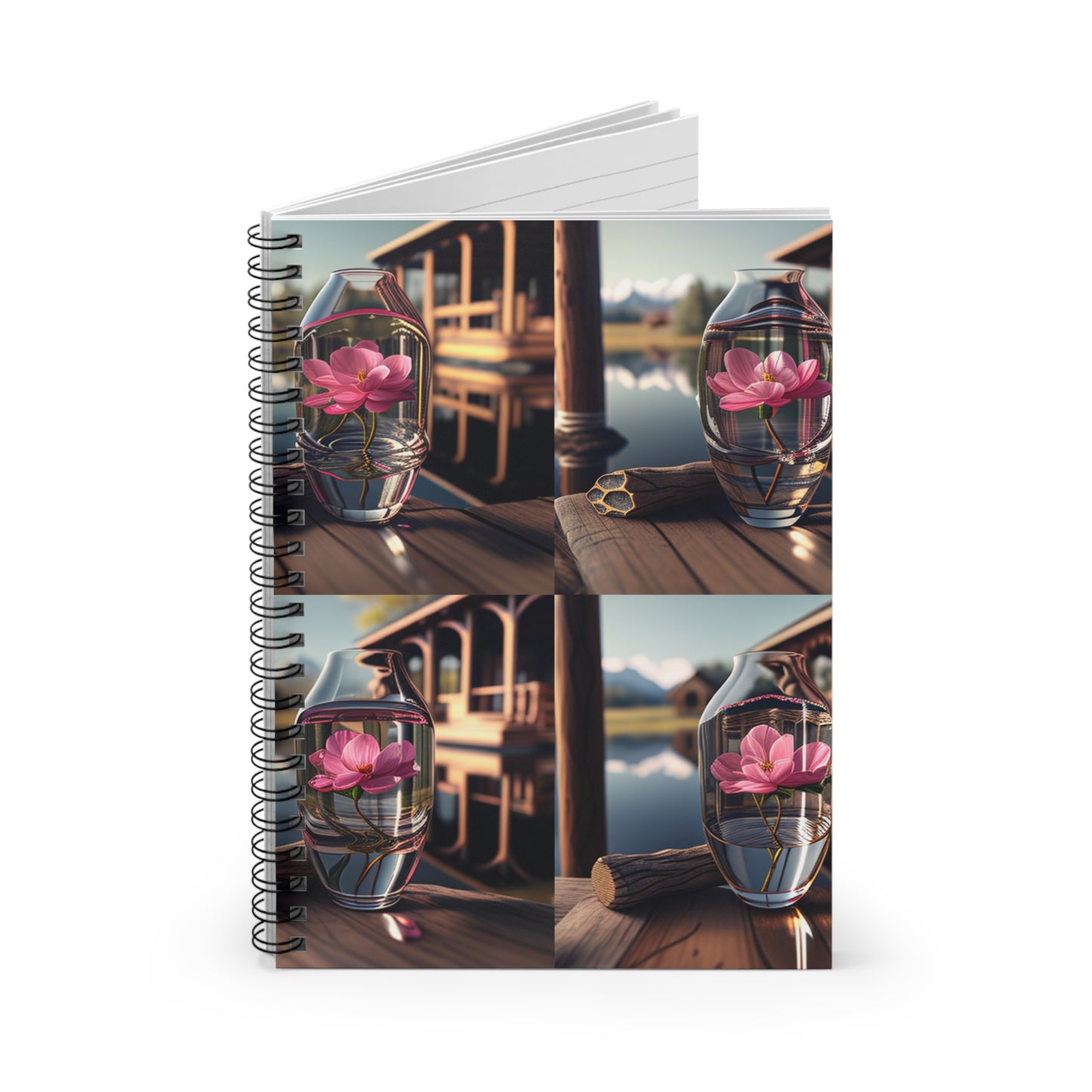 Spiral Notebook - Ruled Line Pink Magnolia 5