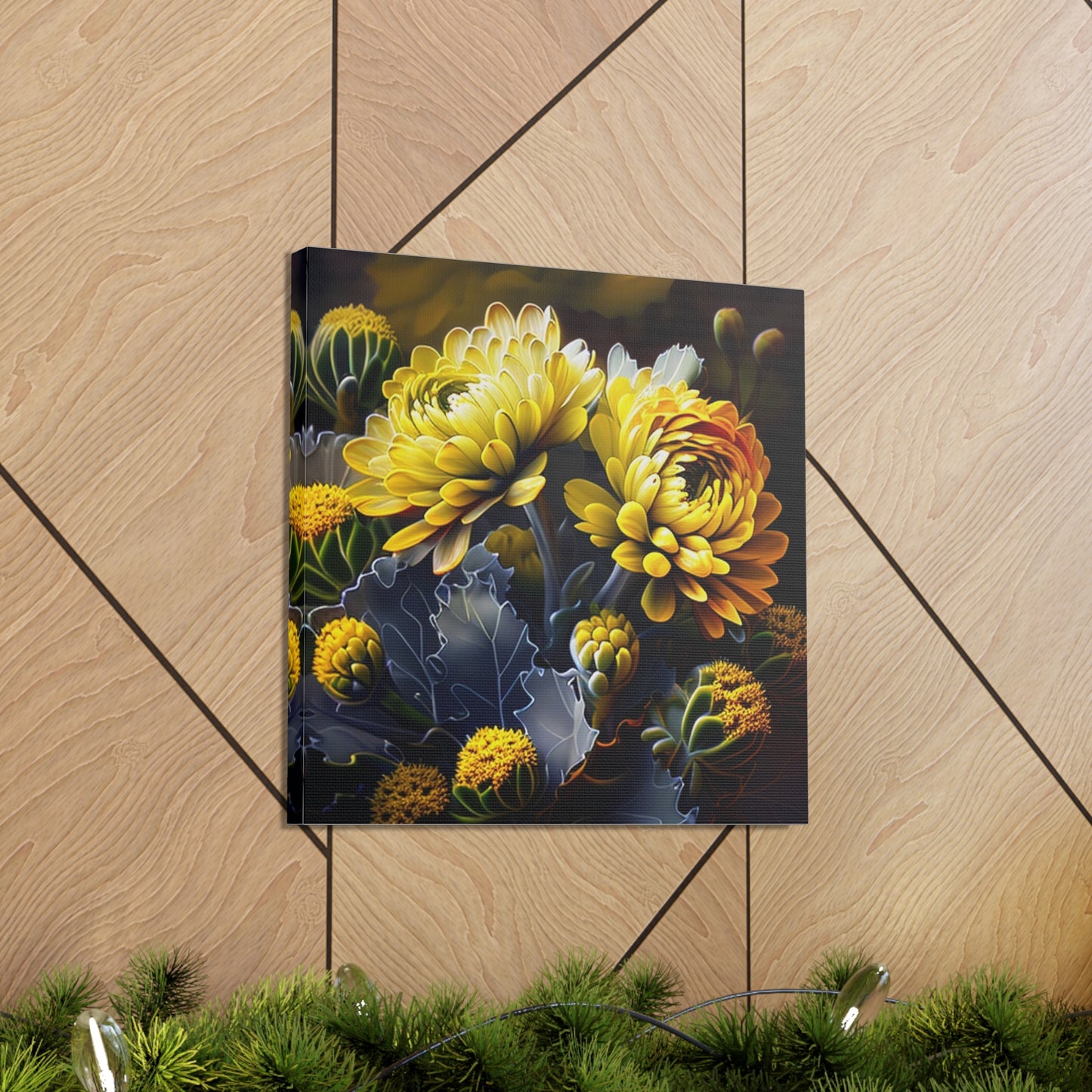 Canvas Gallery Wraps Yellow Hermosas Flores Amarillas 1