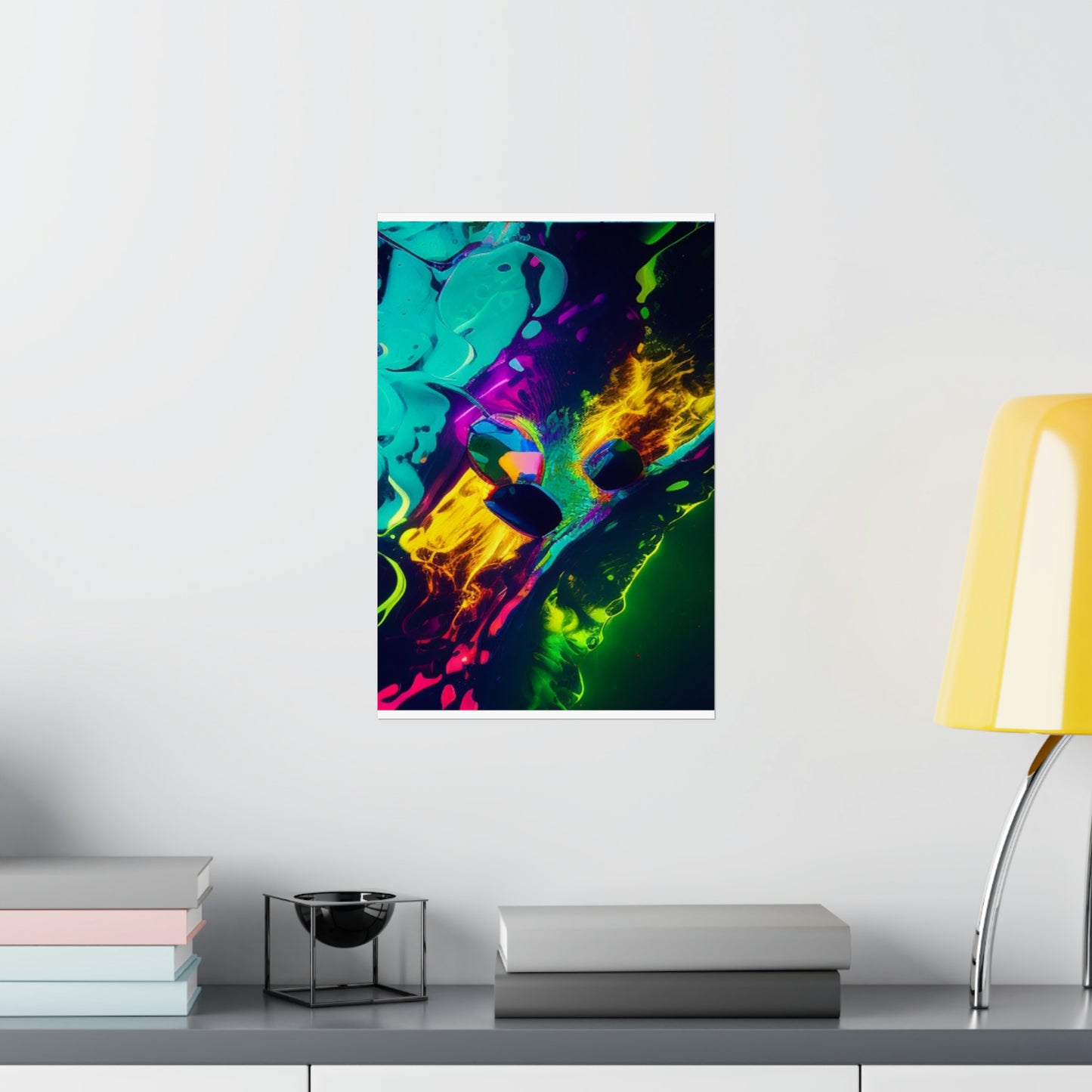 Premium Matte Vertical Posters Florescent Glow 4