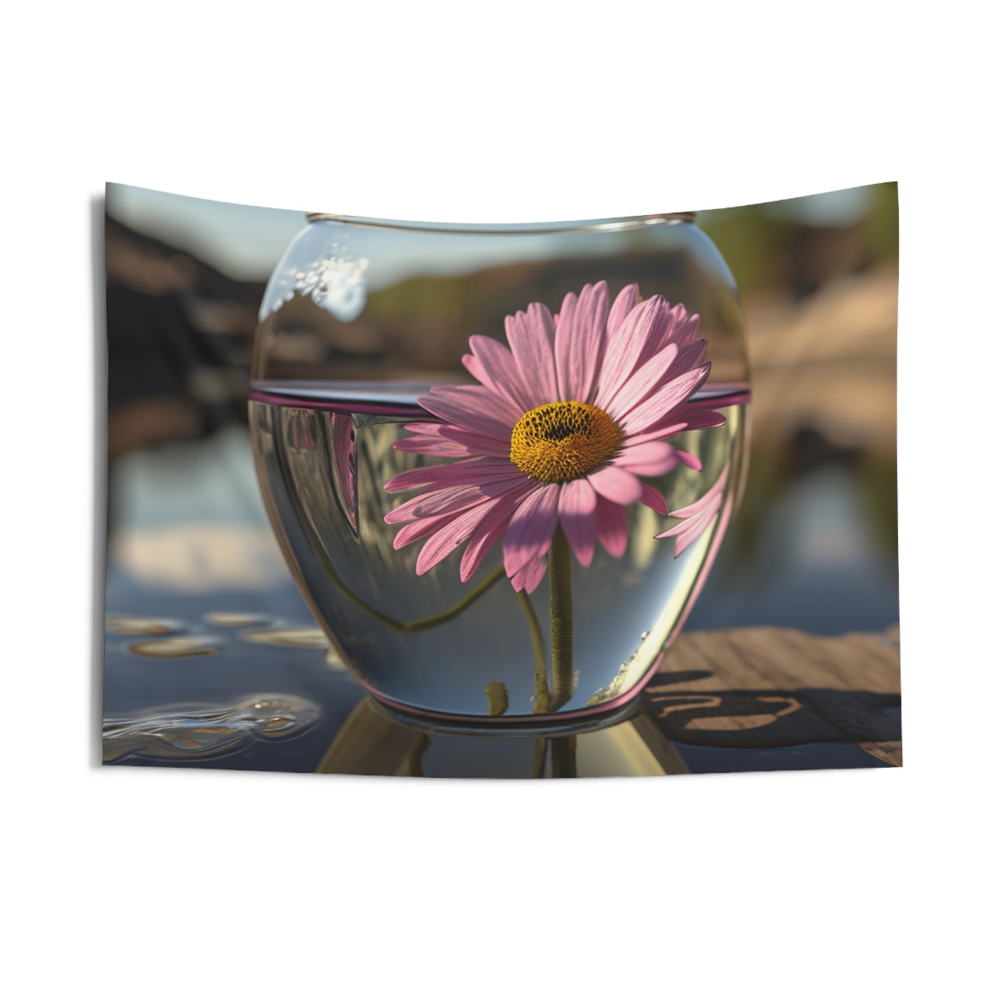 Indoor Wall Tapestries Daisy in a vase 1