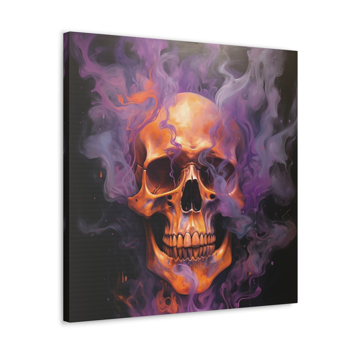 Canvas Gallery Wraps Skull Flames 4