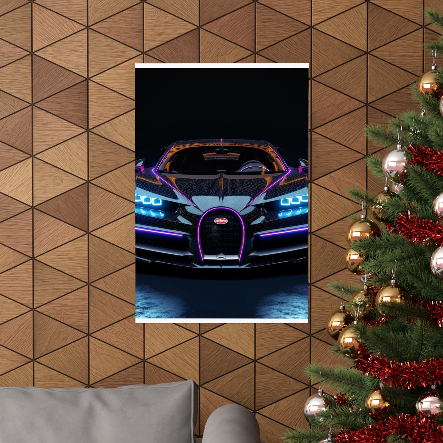 Premium Matte Vertical Posters Hyper Bugatti Chiron 2