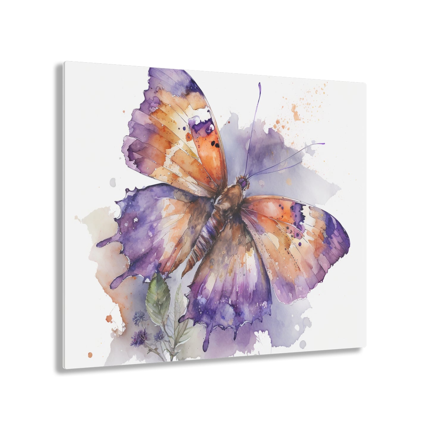 Acrylic Prints MerlinRose Watercolor Butterfly 1