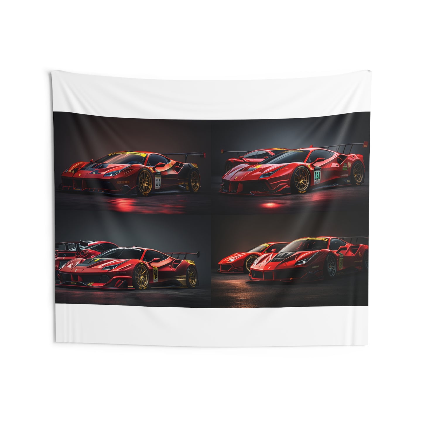 Indoor Wall Tapestries Ferrari Red 5