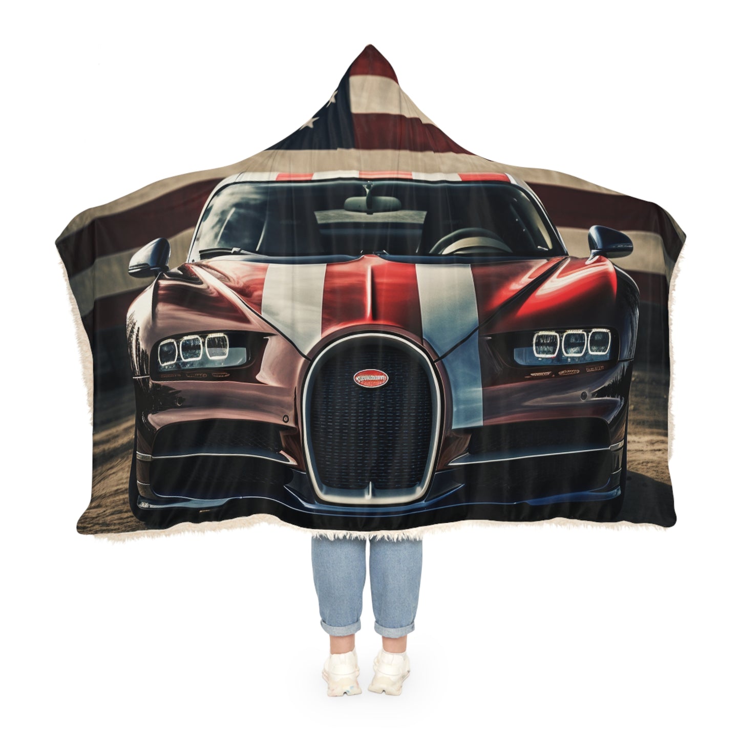 Snuggle Hooded Blanket Bugatti Flag 1