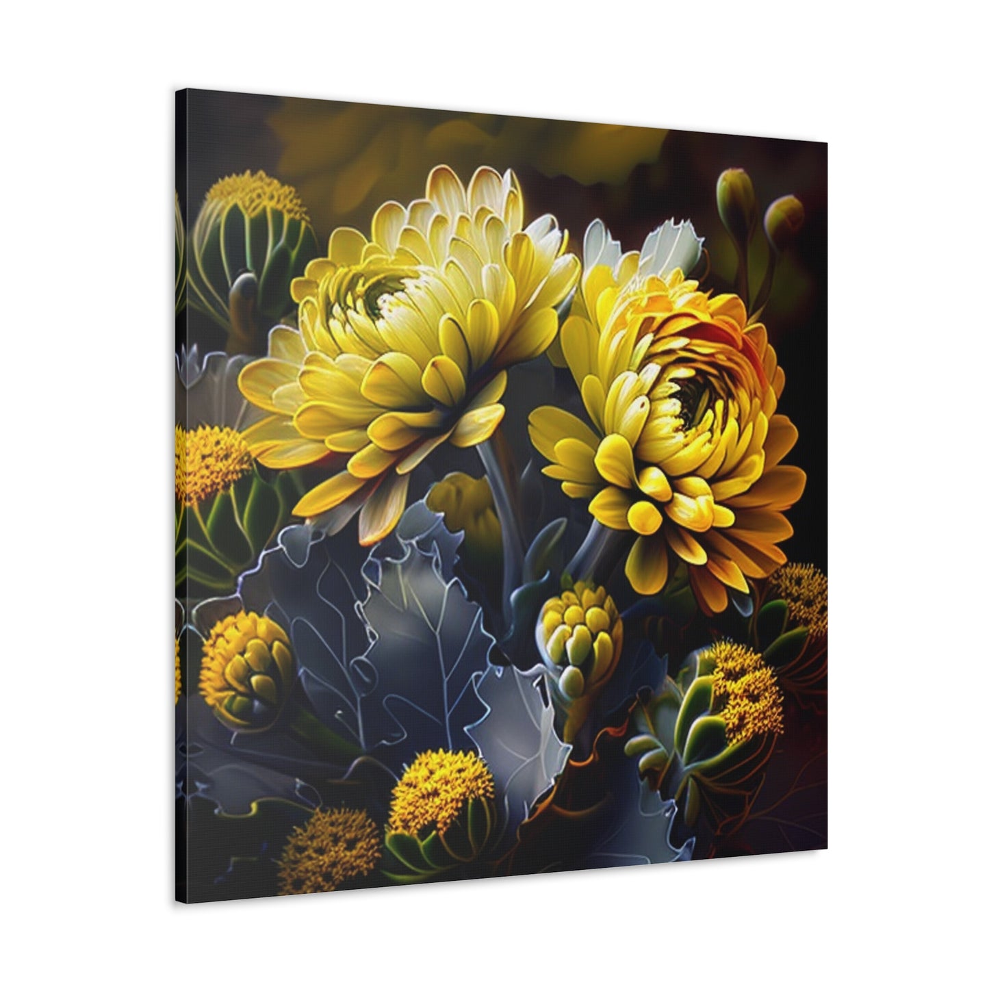 Canvas Gallery Wraps Yellow Hermosas Flores Amarillas 1