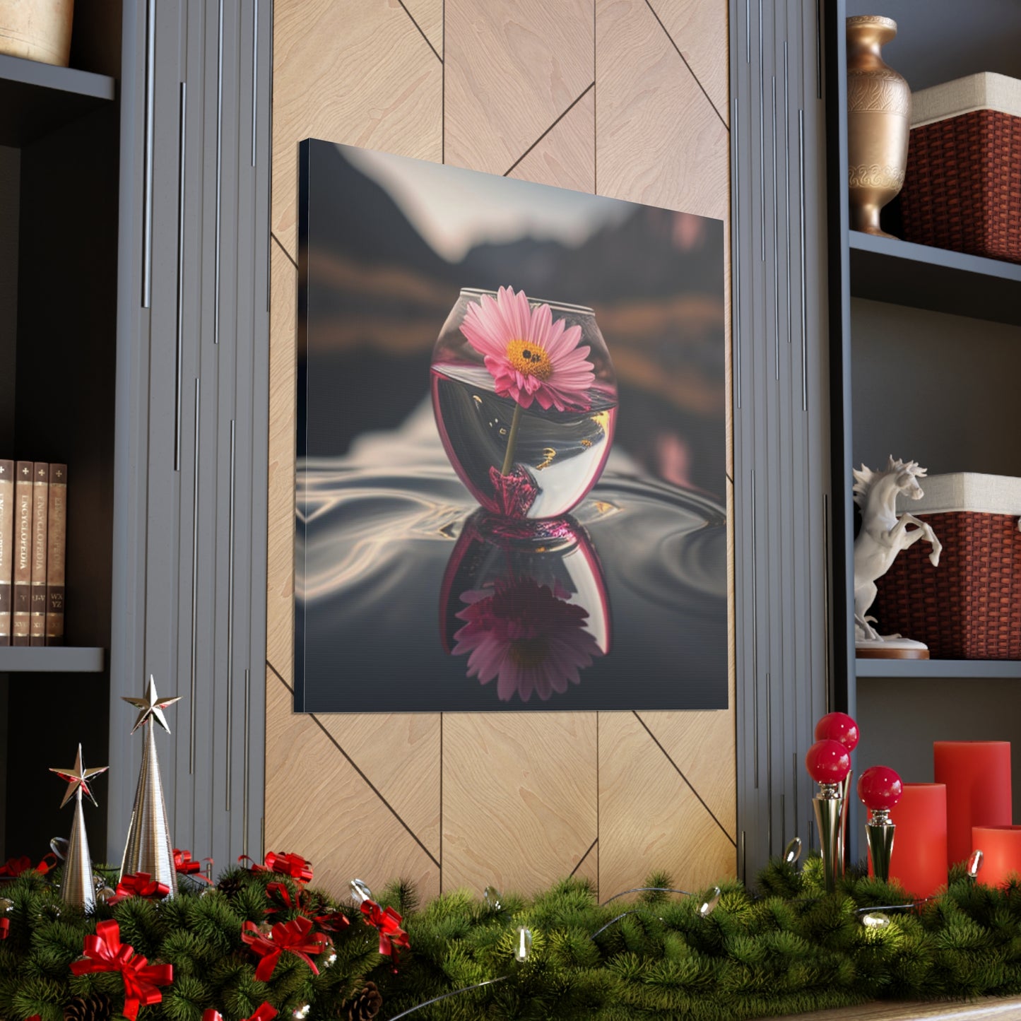 Canvas Gallery Wraps Pink Daisy 1