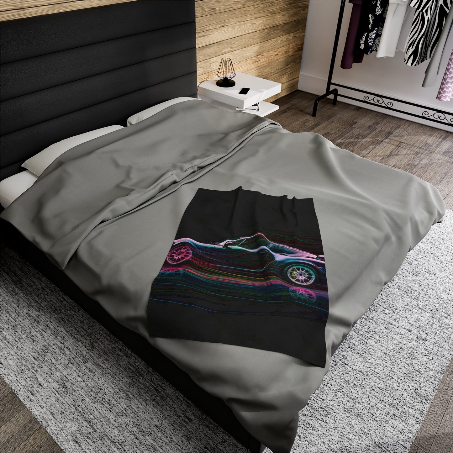 Velveteen Plush Blanket Porsche 933 1