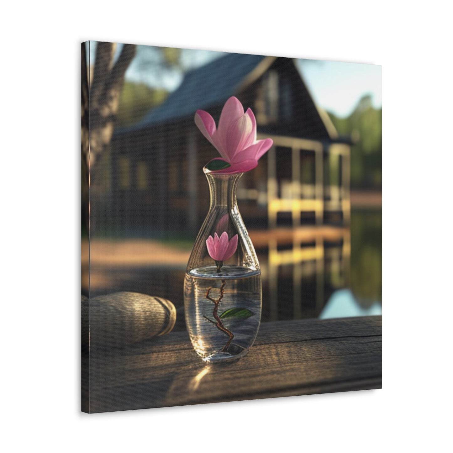 Canvas Gallery Wraps Magnolia in a Glass vase 4