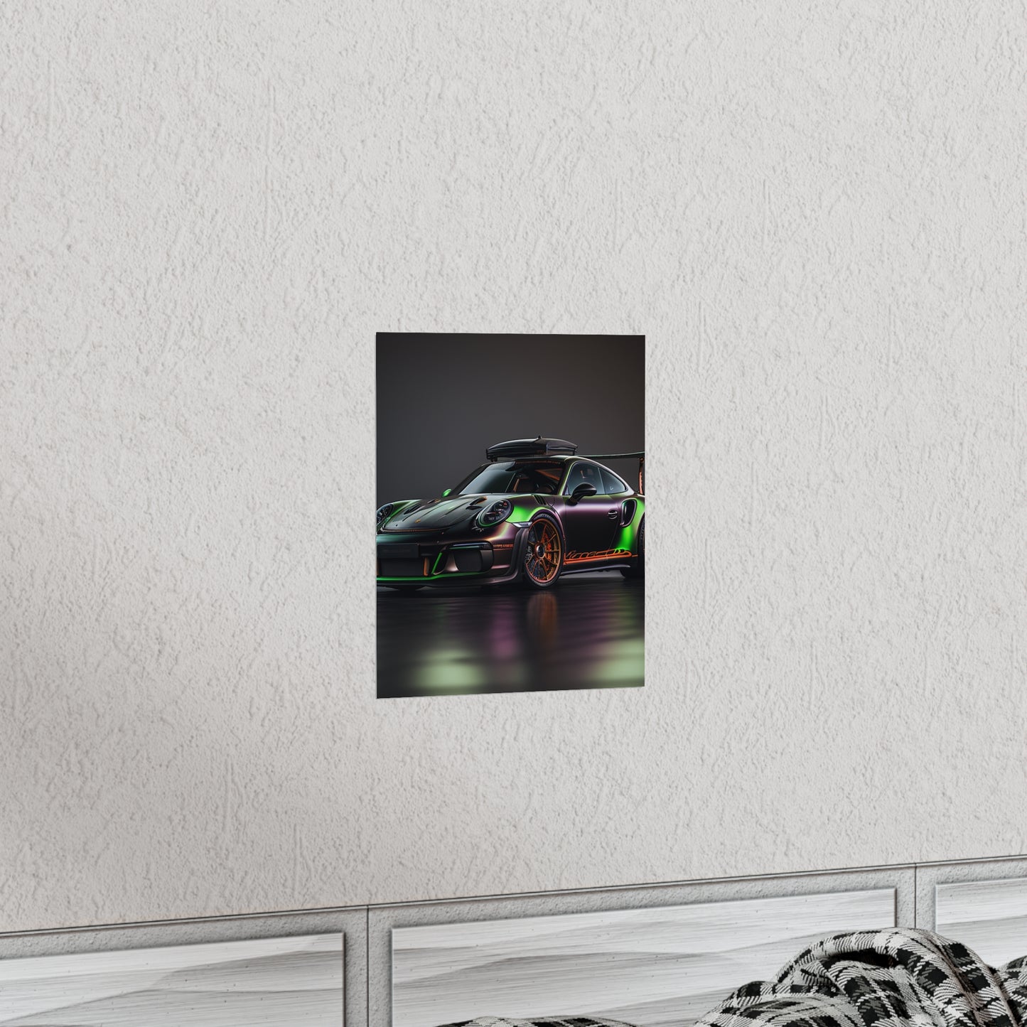 Premium Matte Vertical Posters Porsche Color 2