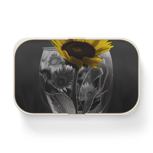 Bento Lunch Box Yellw Sunflower in a vase 1