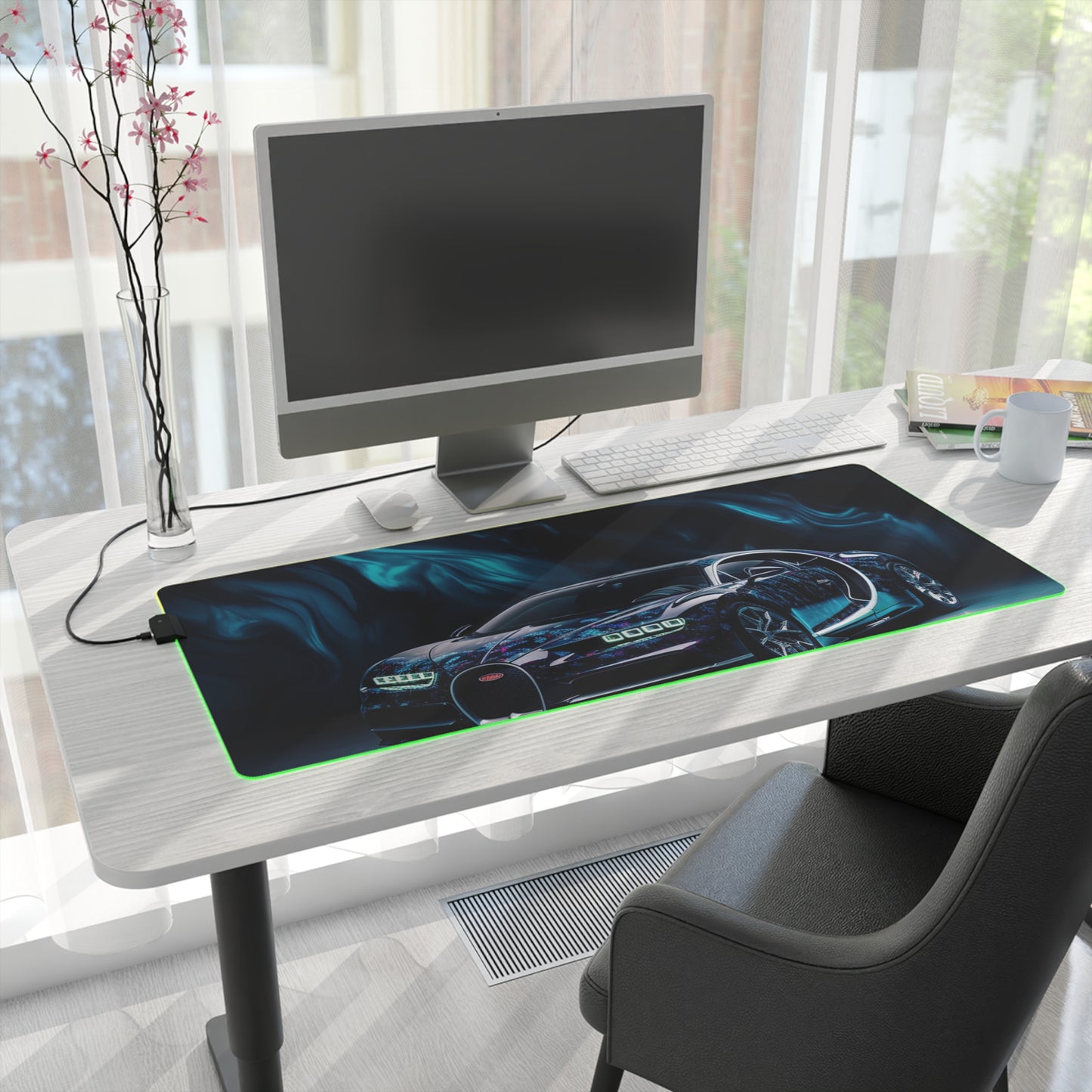 LED Gaming Mouse Pad Hyper Bugatti 1