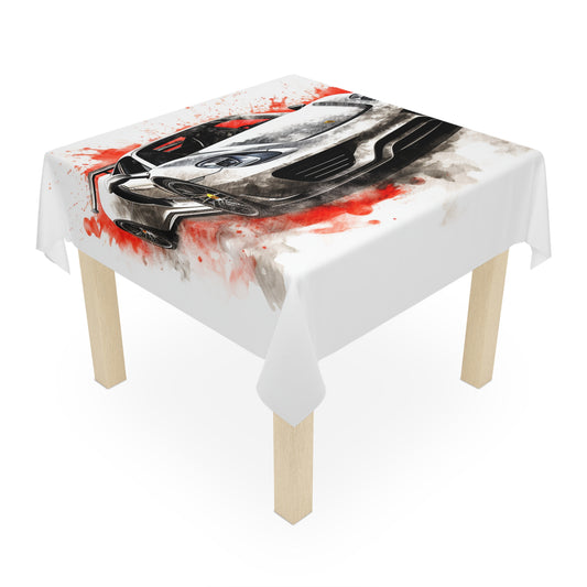 Tablecloth 918 Spyder white background driving fast with water splashing 4